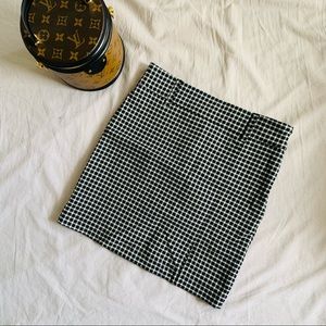 Gingham miniskirt